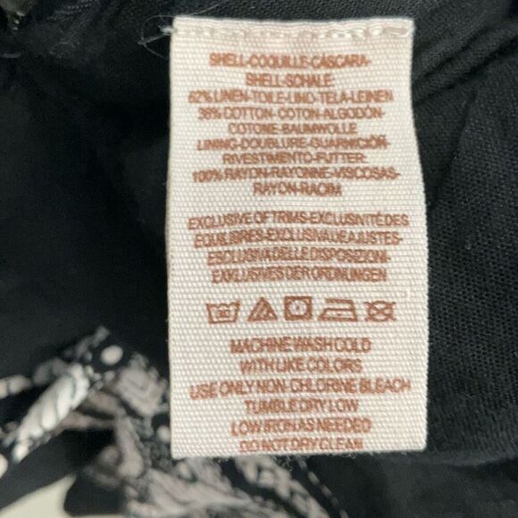 Free People Black Feel The Sun Cutout Sleeveless Linen Cropped Jumpsuit Size 6 - Picture 5 of 6